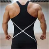 Herren Tank Tops Weste Baumwolle Sport Kurzes Top Muskelmann Ärmellos O-Ausschnitt Sportlich