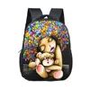 Cartoon African Girl Print Backpack For Girls Children School Bags Kids Small Shoulder Bag Kindergarten Backpack LJ201029