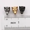 Handmade DIY Bracelet Bangle Charms Gold/Silver/Black 12*14MM Wolf Head Charm Beads