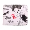 Gran oferta, billetera de Anime Death Note para hombre, tarjetero, billetera plegable para identificación, monedero, embrague, patrón de dibujos animados