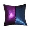 Taie d'oreiller magique paillettes jeter oreiller sirène 4545cm housse de coussin décoratif réversible taie d'oreiller sequin pour canapé décoratif T200601