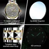 Oupinke luksus biznesu Mężczyzn Mechaniczny zegarek marka mężczyzn zegarków Automatyczne Wodoodporne zegarek na nadgarstek Tungsten stalowy