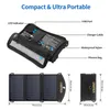 الولايات المتحدة الأسهم choetech 19W شاحن الهاتف الشمسي المزدوج منفذ USB التخييم لوحة الشمسية المحمولة شحن متوافق مع smartphonea41 A59 A54