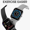 L18 Smart Watch Men IP68 Vattentät Stopwatch EKG Hjärtfrekvens Kroppstemperatur Monitor Sport SmartWatch för Android IOS