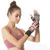 Перчатки наполовину палец против заноса запястья защитная защита спортивный вес поднятия тренажерный зал фитнес сжатие гантели ремни браслеты обучающие перчатки