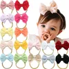 16 Farben Baby Girl Stirnbänder mit 4 Zoll Bögen weiche Nylon -Stirnbänder für Neugeborene Kleinkind -Fotozubehör h jllftf
