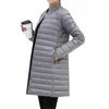 Duck Down Jacket Women Winter Slim Ytterkläder Coats Kvinna Lång Casual Light Ultra Thin Warm Puffer Parka1