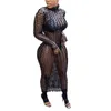 New womens dresses hollow out long sleeve one-piece set bodycon designer luxury pullover dress elegant high quality cubwear