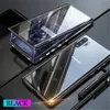 360 Casos de Adsorção de Metal Magnética para Samsung Galaxy S21 Ultra Plus A12 A12 A31 A72 A52 A52 A41 A50 A51 A71 A11 M51 Capa