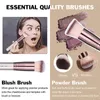 BSMall gezichtsmasker borstel gezicht make -up borstel geschikt voor foundation oogschaduw blush concealer professionele make -up borstel gereedschap S2738930515