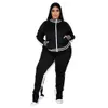 Kvinnors Tracksuits Fall Kläder för Kvinnor Tracksuit Långärmad Coat And Pants Sets Plus Size 2 Piece Set Kvinnor Outfits