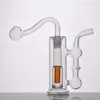 New desgin Glass Oil Burner Bong Water Pipes with 10mm Male Glass Oil Burner Pipe Silicone Tube for Smoking Portable for travel