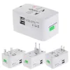 Multi function International Power Adapter Travel Adapter Global Universal Power Plug With 2 USB Port Charger Converter EU UK US AU Plug