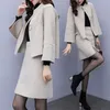 Jacket and Skirt Womens Spring Autumn s Suit Ladies Designer Suits Women Casual Two Piece Set Fashion Outfit 220302