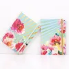 A5 Notebook Agenda Planner Organizer Journals Diaries Book Floral Printed Hardcover Notepad with Elastic Closure Banded