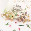 10pcs/lot High-grade exquisite gold and silver deer meal buckle model room restaurant hotel western sika deer napkin ring T200523