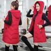 Female Spring Plus Size Waistcoat Woman Oversize Long Down Vests Vest Abo Jackets Doudoune Warm Chaqueta De Plumas 201102