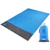 2x2.1m Poche Étanche Couverture De Plage Pliant Camping Tapis Tress Portable Léger En Plein Air Pique-Nique Sable 220104