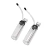 small Hookahs Mini Glass water pipe black and clear color Complete Set 1 Hose Easy to clean shisha Vase