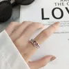 Vintage Letter Open Ring Vintage Women Girl Letter Finger Ring Jewelry Accessories for Gift Party High Quality