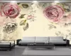 3 dの壁絵画の壁紙レトロな花3 dの壁紙屋内テレビの背景の壁の装飾3 d壁紙のための壁紙