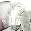 Elegante Artificial Phalaenopsis Flores 103 cm / 40 "Comprimento Borboleta Borboleta Buquê de Orquídea para Ornamento Casa Decoração de Casamento 7 Cores