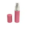 5ml Mini Voyage de parfum de pulvérisation rechargeable Conteneur cosmétique vide de désinfection, de rosée pure, bouteilles rechargeables en aluminium Atomizer ZZC3052