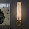 Nordic glass lampshade All copper Wall Lamps Bedroom lamp Modern Living Room Background Wall Corridor Bathroom Mirror light