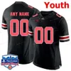 Cosido personalizado 17 Chris Olave 18 Tate Martell 2 Chase Young 2 JK Dobbins Ohio State Buckeyes College Jersey juvenil2802104