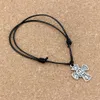 20 pièces jésus Christ Crucifix croix pendentif bracelets pour femme hommes catholique chrétien bijoux cadeau B-248