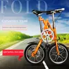 V/Scheibenbremse 16 Zoll Ultraleichte Aluminiumlegierung Falträder Fahrrad Erwachsene Tragbare Faltpedal One Second Falträder