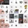 20 Stile Retro Gothic Schlange Tier Band Ringe Vintage Männer Frauen Mode Edelstahl Punk Offene Einstellbare Ring Schmuck