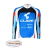 Мужская одежда для велоспорта CUBE Team с длинным рукавом, праздничная зимняя термофлисовая майка для велосипедистов, 1215061725584
