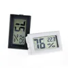 Black/White Mini Digital LCD Environment Thermometer Hygrometer Humidity Temperature Meter In room refrigerator icebox