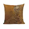 Casos de travesseiros de arremesso resumo retro Gustav Klimt Imperatriz Capas de almofada de pinturas a óleo almofadas decorativas de sofá decorativo capa Kissen6867551