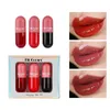 Crystal Jelly Clear Lip Gloss Capsule Lip Plumper Oil Set Shiny Moisturizing Women Makeup Lip Tint Suit