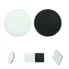 Sublimering Blanks Cup Mats PU 10 * 10 cm Round Square Coaster White Home Kök Vatten Cuppads Oljekant Behandling Portable 4 5JY M2