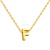 Stainless steel English initial Necklace 26 A Z gold English letter string women necklaces fashion jewelry gift will and sandy gift
