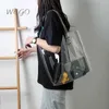 Boodschappentassen zomer transparante pvc schouder jelly meisje schattige handtas vrouwen 220303
