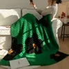 Simple Style Designer Sunflower Cashmere Knitted Blanket Sofa Office Nap Blanket Autumn and Winter