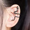 Bruxas de orelha de cobra não piercing Bruxas de bronze cartilagem envoltório punk rastreamento gótico brincos para homem e mulher