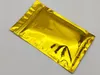 12x20cm, 100 sztuk / partia Gold Aluminiowa Folia Plastikowa torba, aluminiona Mylar Coffee Bean Golden Studium Redallic Orzeszki