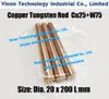 Ø20x200Lmm Copper Tungsten Rod W75 (Copper 25%+Tungsten 75%), Spark Erosion Copper Tungsten Electrode Alloy Round Bar Dia. 20mm Length 200mm