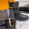 New top designer shoes! Fashion women's black real leather bottom buckle with bare boots luxury street show large size box 35-42