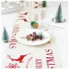 인쇄 된 린넨 파티 장식 6 스타일 주방 식당 거실 테이블 커버 메리 크리스마스 테이블 러너 크리스마스 식탁보 플래그 도매