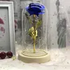 2021 LED LED Enchanted Galaxy Rose Eternal Foil Blume mit Feenschnurleuchten in Kuppel zum Weihnachts -Valentinstag Geschenk Navida222n