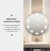 Fast delivery LED 12V Bulb Hollywood Vanity Lights Makeup Mirror Light Stepless Dimmable Wall Lamp 6/10/14 Bulbs Kit for Dressing Table