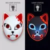 Fox Mask Halloween Party Japanese Anime Cosplay Costume LED Masks Festival Foft PropS20499858547