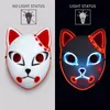 Fox Mask Halloween Party Japanese Anime Cosplay Costume LED Masker Festival Favor Props20499822182