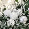 35pcs 5cm décorations d'arbre de Noël boules de Noël ensemble suspendus boule pendentifs décoratifs incassables boules 201128